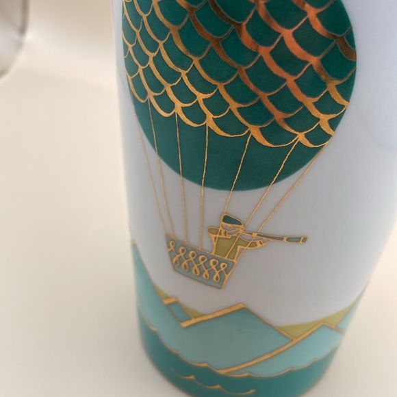 Starbucks 2014 Ceramic Tumbler Hot Air Balloon Holiday Dot Collection 12 ounce - Picture 14 of 14